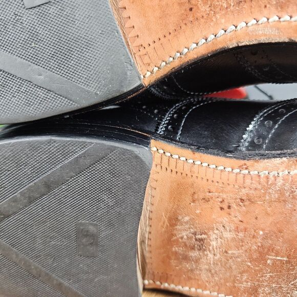 Allen Edmonds Chester Men\'s Wingtip Oxford Black Leather Dress Shoes Size 10.5 D main image 13